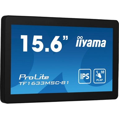 IIYAMA Monitor ProLite TF1633MSC-B1 / 15.6", 1920 x 1080, Full HD, Touch, crna